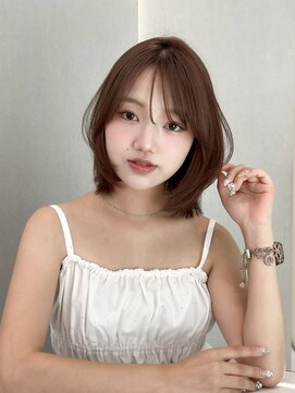 ロンドリゼル 札幌(Lond RiseL) ◯ オリーブグレー/韓国/レイヤーカット/髪質改善/縮毛矯正/札幌