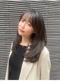 セミロング/セミロングレイヤー/レイヤー/レイヤーカット