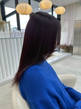 ユイマァル 岡山(YUIMARL) ３０代４０代ロング髪質改善ストレート縮毛矯正ブラウンカラー