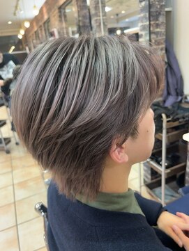 インパークス 竹ノ塚店(INPARKS) 韓国マッシュウルフベージュセンターパートハイトーン［竹ノ塚］