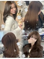 アイシー 表参道(ICY)&nbsp;ブリーチなしダブルカラー韓国ワンホンヘアミルクティーヘーゼル