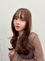 ヒュー 広島(HEW)&nbsp;かわいいシースルーバング韓国くびれレイヤーハッシュカット