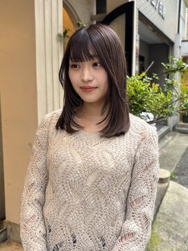 エヴリンアンドペイジ(Evelyn&paige) 顔周りレイヤー/マロンブラウン【神戸/元町】