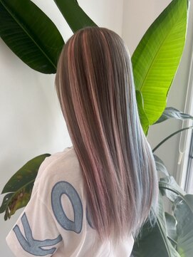 リエンスクレア(RIENS xrea) エフェクトブリーチ×キキララハイライトエクステ