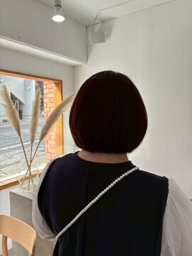2195ヘアー 世田谷代田(2195hair) 地毛風カラー/切りっぱなしボブ/髪質改善/地毛風ストレート