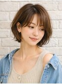 小顔ボブ小顔ラインこなれ感コンサバコンシャス
