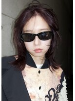 ゾーイダイミョウ(ZOEY daimyo)&nbsp;大名　レイヤーカット　ブリーチなしダブルカラー　ボルドー