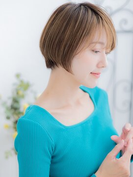 エイトサロン 八潮(8salon) 八潮/髪質改善/ミルクティーブロンド×小顔クールショートボブm