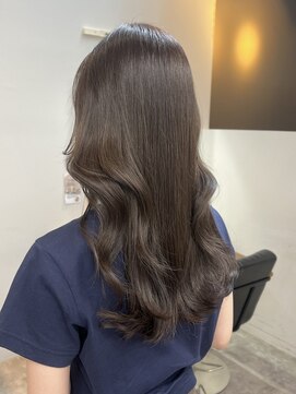 ヌープヘアーアイス(NUUP.hair ici) 髪質改善カラー×透明感グレージュ艶ロング春カラー韓国レイヤー