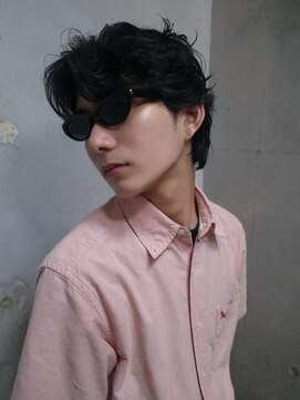 ガレージ 原宿 表参道(Garage) 【KOTARO】ニュアンスショート海外風パーマ毛流れパーマ