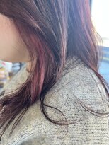 リドル ヘアー 駒生店(Riddle HAIR)&nbsp;大人可愛いピンクイヤリングカラー