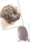 あきらめていたショートヘアでもアップスタイル