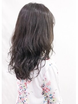 クアトログランシュ 水戸店(QUATRO×GranCieux) 暗髪グレージュナチュラルウェーブ★QUATRO★