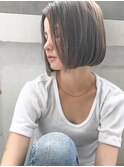 【SUN】シャイニーストレートナチュラルボブセンターパートボブ