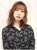 【Lond charme】ニュアンスほつれウェーブミディ