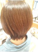 お手入れ簡単　シフォンボブ