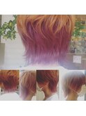 ペールバイオレットでくすみピンク