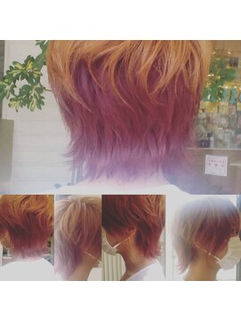 髪技空間アノン(anon) ペールバイオレットでくすみピンク