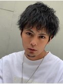 【マッシュツイストスパイラルパーマ、ケア波巻きパーマ】