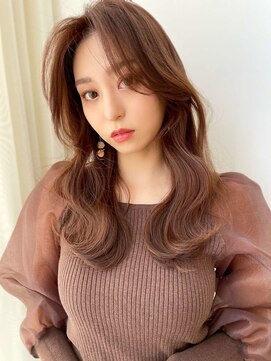 バイオレットジェム(Violet`jem) 大人気韓国くびれヘア 大人可愛い 根元パーマ （A-34）