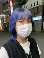 ヘアーアンドメイク ビス(HAIR&MAKE bis) 個性派必見☆派手派手ビビットブルー♪【多田 華歌】