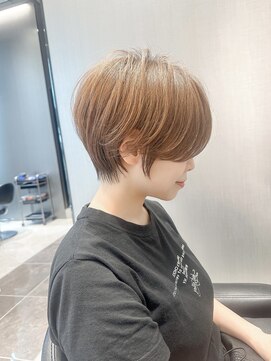 ハルキミナト ジャパン ヨコハマ(HARUKI MINATO japan YOKOHAMA) ハンサムマッシュショート20代30代40代50代オリーブグレージュ