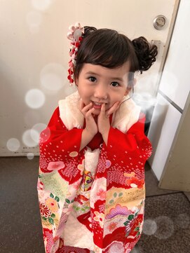 着付けヘアセット専門店 ウィズ(With) 七五三ツインテール！