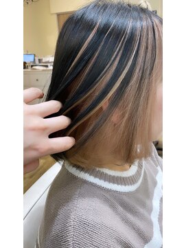 エアージーモ 門司店(AIr G mo) 切りっぱなしボブアンブレラカラー