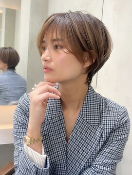 ロンドエニカ 大宮(Lond enika) 切りっぱなしボブエアリーロング美髪ピンクブラウン[大宮]