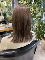 シェル 吉祥寺(shell)&nbsp;グレージュカラー/ボブウルフ/黒髪/ココアベージュ