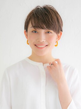 アース 三木店(HAIR & MAKE EARTH) 20代30代40代小顔ハンサムショートアッシュブルーブラック