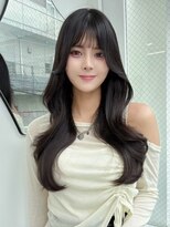 アイシー 表参道(ICY)&nbsp;【憧れ韓国ヘア】うるツヤくびれロング/黒髪スタイル