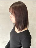 ストレート_ミディアムボブ