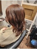 ミディアムレイヤーパーマ、ウルフパーマ