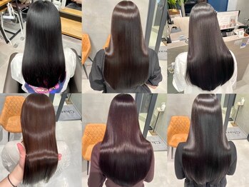 シャルムバイケンジ(Charm.by KENJE)の写真/【髪質改善】ダメージレベルに合わせたケアで、傷みを補修しながら毛先まで潤う憧れ美髪に【銀座/有楽町】