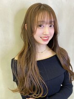 ロンドルーチェ 心斎橋(Lond luce)&nbsp;大人ガーリー×ミディアムレイヤーカット【心斎橋/髪質改善】