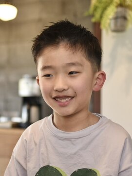 リム メンズヘア(LIM men's hair) 束感スパイキーキッズショート【キッズカット/メンズヘア】