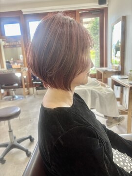 ラポール 南流山店(RAPPOR) ニュアンスカラー/ピンク系カラー/大人ショート/40代50代60代