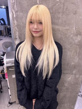 キング 高槻(K!ng) 縮毛矯正髪質改善ハイライトレイヤーカット枚方美容室エクステ