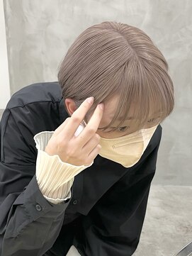 ミーム 原宿 表参道(meme) ☆ハイトーンブリーチミルクティーカラーホワイトベージュカラー