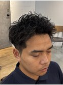 スペインカール/スパイキーショート/フェザーパーマ/フェード△