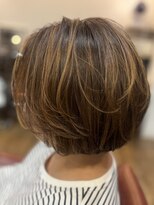 アトリエファゴ ハナミズキ店&nbsp;【Noa】ハイライト×ショートボブ