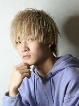 コンフィデンス メンズヘアー(confidence MEN'S HAIR) ブロンドマッシュウルフ