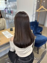 クオーレ(CUORE)&nbsp;ナチュラルブラウン×酸性縮毛矯正