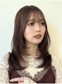 レイヤーカット/イメチェン/ダークブラウン/脱白髪染め3