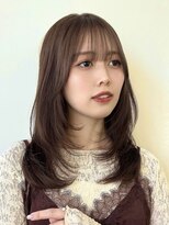 ハニーシブヤ(HONEY shibuya)&nbsp;レイヤーカット/イメチェン/ダークブラウン/脱白髪染め3