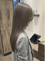 ニコリヘアワークス(nicori hair works) ロング×グレージュ×艶髪3