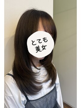 リアン 横須賀中央店(Lien) ミディアムヘア レイヤーカット 透明感カラー