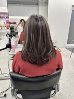 クレア 上大岡(CREA)&nbsp;白髪ぼかしハイライト縮毛矯正ダブルカラー髪質改善30代40代50代