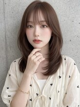 リコ ヘアアンドリラクゼーション 名駅店(LICO HAIR＆RELAXATION)&nbsp;レイヤーカット/髪質改善　名古屋駅/ミルクティグレージュ